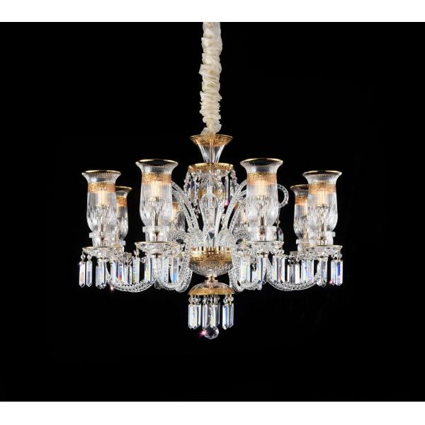 Настраиваемые стеклянные коммерческие люстры высокая яркость