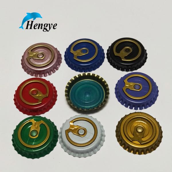 pull ring crown cover 26mm level type easy opening pull ring crown caps for beer Beer pull ring cover beer crown cap