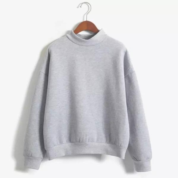 Spring Plain Crew Neck Sweatshirt Custom Logo Workout Pullover Women'S Hoodies