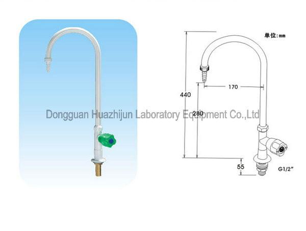 Desktop Single Port Laboratory Swan Neck Taps Pure Copper Material ISO Approved