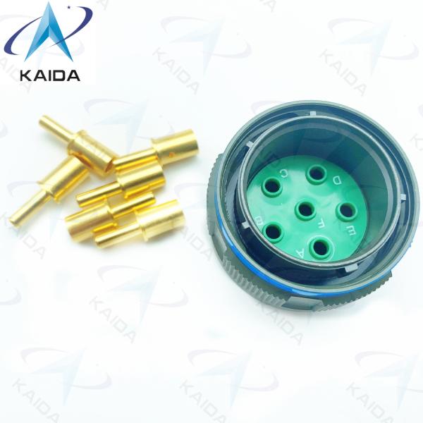 Threaded Gold Plated Copper Alloy MIL-DTL-38999 Series 3 Plug Connector Crimp 8# Power Contact.D38999/26WH06PN.8D Series