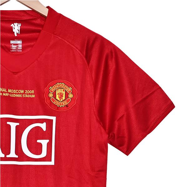 Manchester United 2007 Home Retro Football Jersey Classic Red Devils Jersey