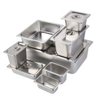 Casserole de nourriture de l'acier inoxydable GN1/1, casserole de l'acier inoxydable GN de taille standard