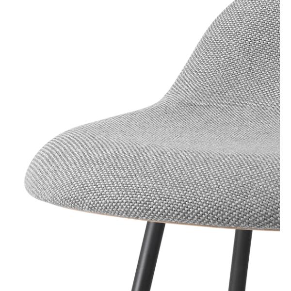 Grey Gubi Modern Bar Chairs Solid Steel Rod PP Plastic Comfortable SGS
