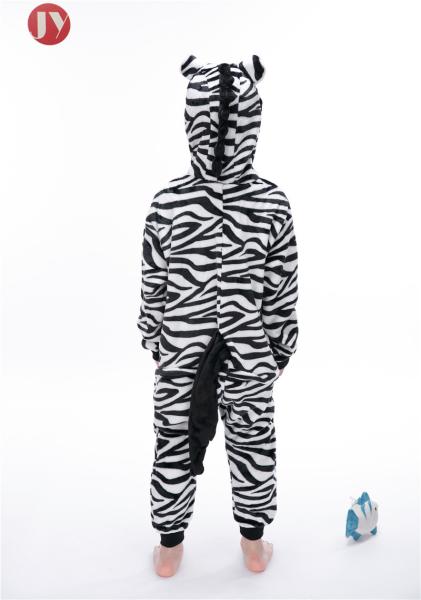 Wholesale Custom Animal Kids Pajamas zebra Girls Onesie For For Christmas Festival Breathable Quick Dry