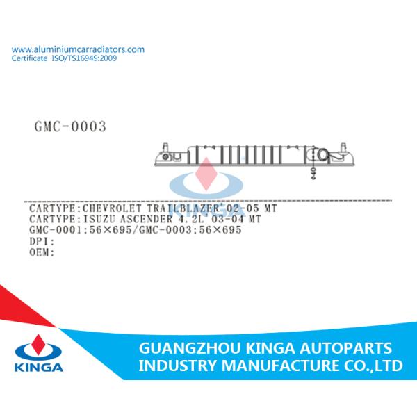 GMC Chevrolet Trailblazer 02-05 MT Auto Radiator Bottom Tank , Diameter 40mm