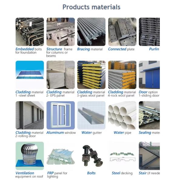 40*60 Kits de construcción de metal de acero estructura de acero almacén de fábrica de fábrica almacén