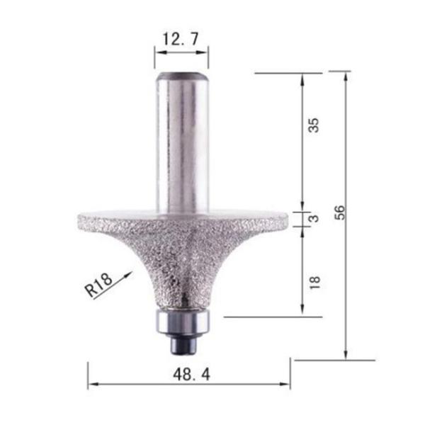 Меля бит пальца диаманта Masonry филируя на кварц 66mm