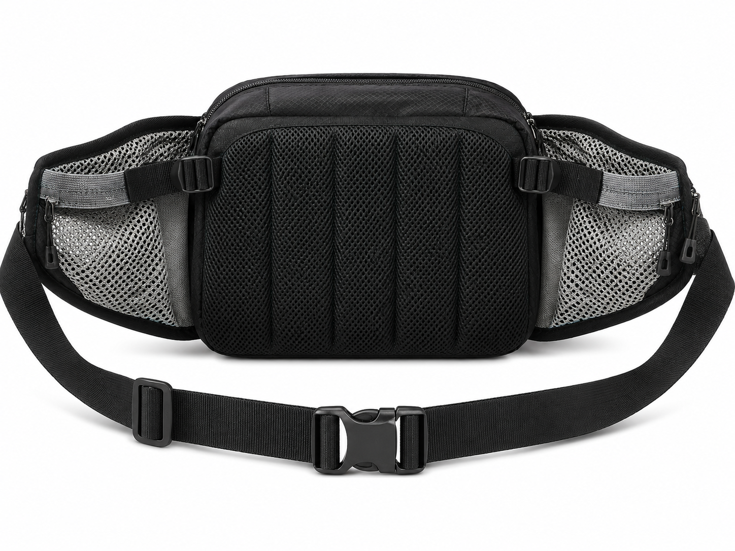 Outdoor Fanny Pack Waist Bag with Water Bottle Holder, Multi-Pocket Running & Hiking Belt Bag for Men and Women, Travel, Cycling & Workout
