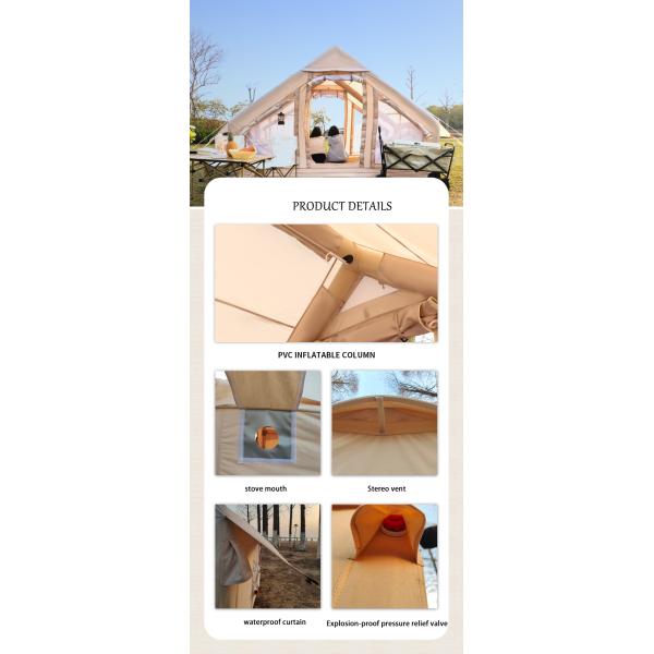 Tente d'usine portable imperméable à l'eau Tente de camping gonflable