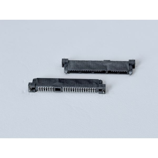 SATA 22P Female Connector | Pin SMT PCB Terminal Connector | G/F Gold-Plated Electrical Signal Female Connector for Server, Automotive, Wire Cable Applications