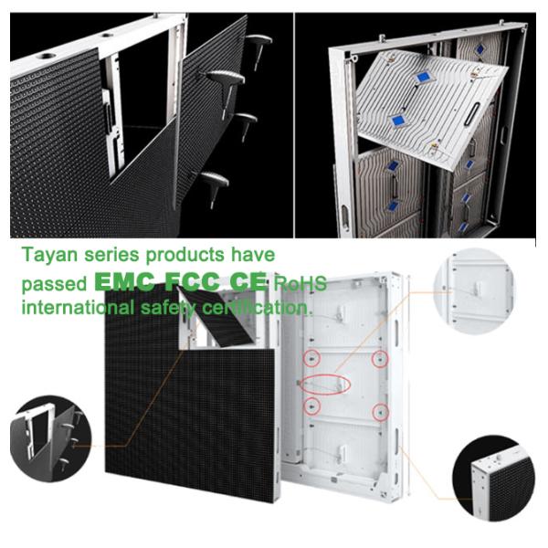 Outdoor Led Screen Long Lifespan P5.7 Full Color LED Display Panel 250mm*250mm For Outdoor Advertising