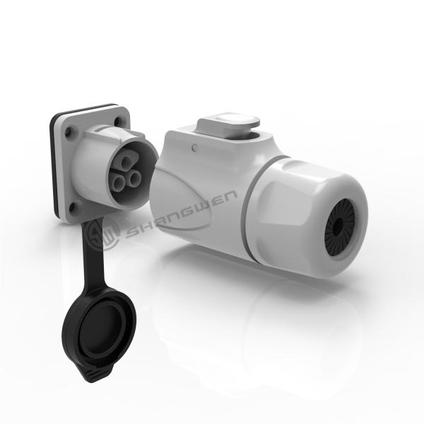 Женщина Powercon IP65 водонепроницаемый 3 ядра соединитель пластик черный