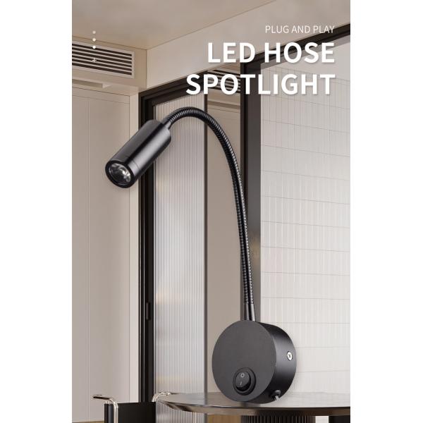 Led Hose Reading Spotlight 220V Anglo American European Wall Spotlight Led Hose Spotlight