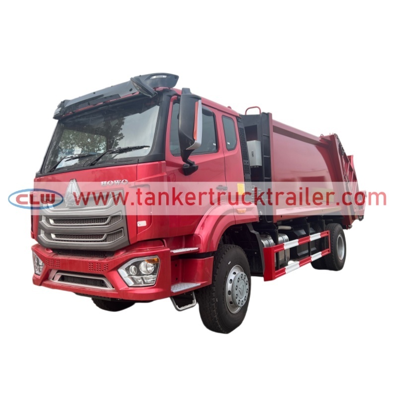 HOWO 12CBM Rear Loader Garbage Compactor Truck