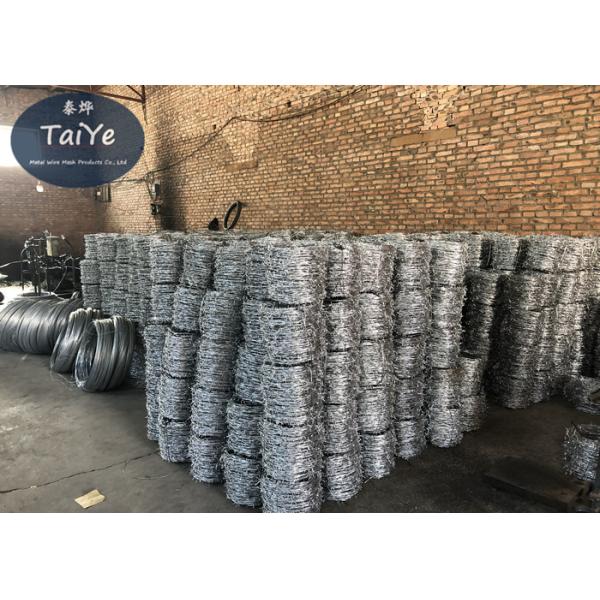 Three Strands Razor Wire Prison Fence Plastic Sprayed Corrosion Resistant
