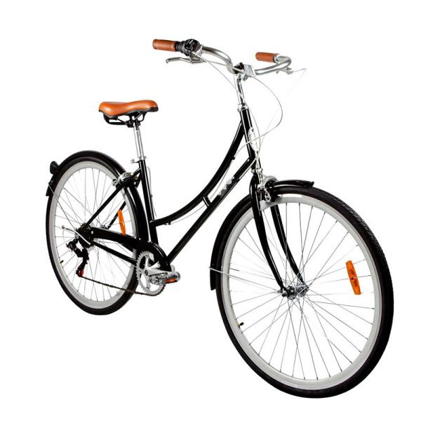 Stylish Women's 7 Speed Classic City Bike with Aluminum Rim and Kenda Tires