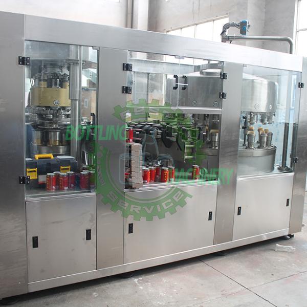 16-4 Normal Pressure Tea Energy Drink Tin Cans Filling Machine
