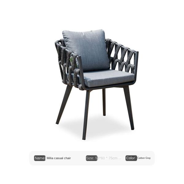 Outdoor Table Balcony Rest Chair With Customized Color And Fabric Rattan Chair