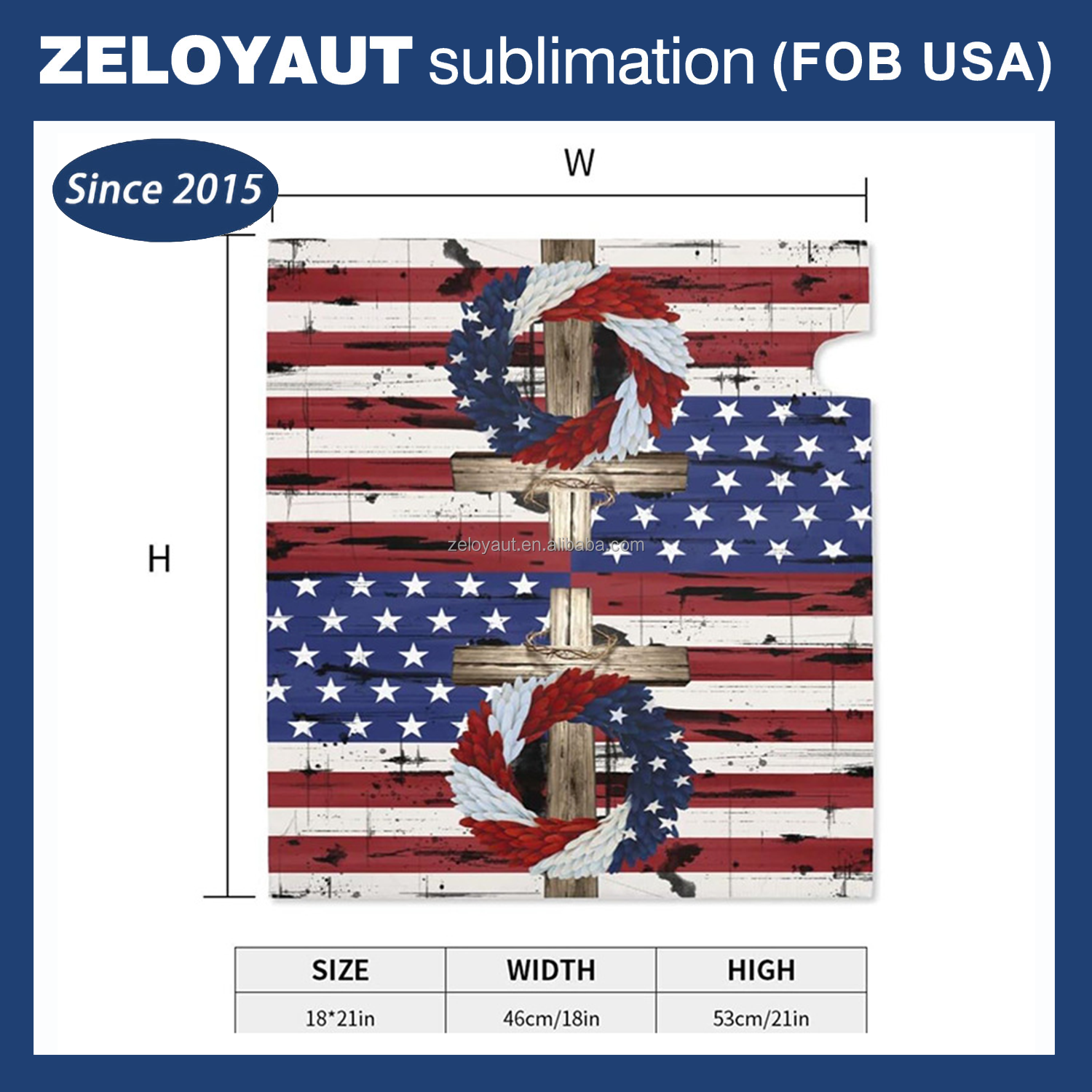 ZELOYAUT Innovative Waterproof Polyester Magnetic Sublimation Mailboxes Cover with Magnetic Collection for Garden Decor