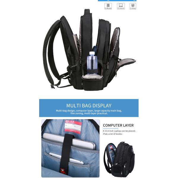 Vente chaude sac à dos de voyage d'affaires portable imperméable à l'eau de grande capacité homme sac à dos