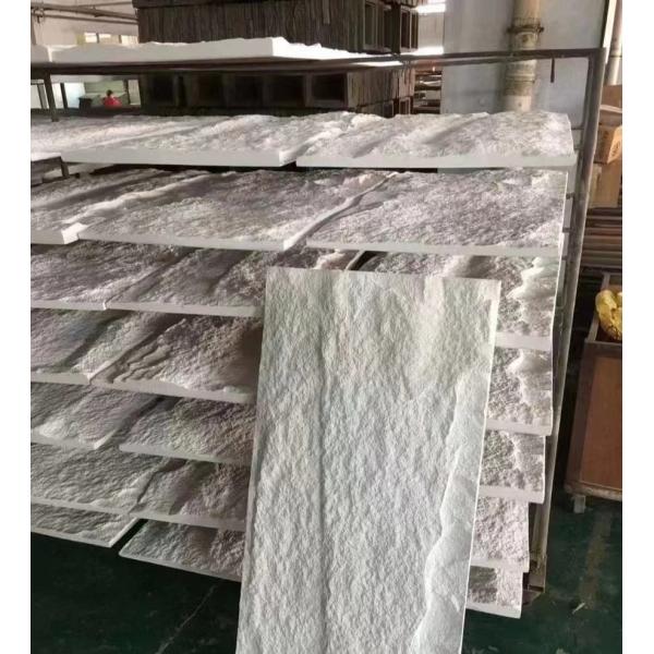 Установка панели 1200*600mm облегченного белого Faux PU искусственная каменная легкая