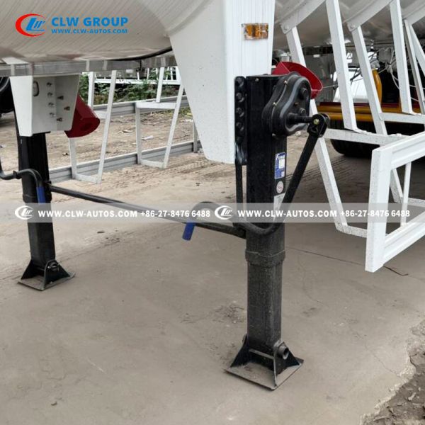 59.5CBM 3 Axle LPG Tank Semi Trailer For Nigeria