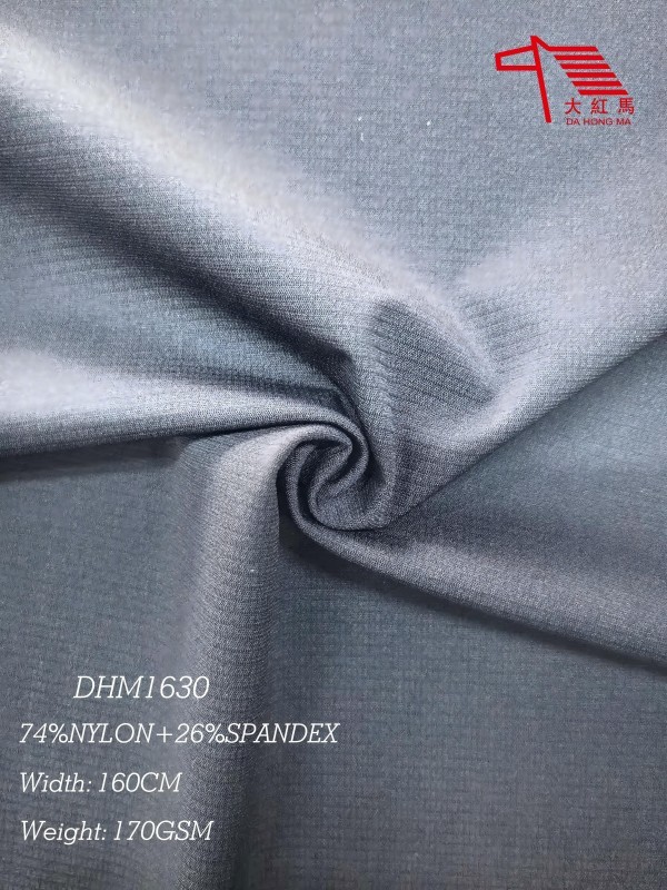 170GSM 4 Way Stretch Fabric Double Face Nylon Spandex Check Plain for Sportswear