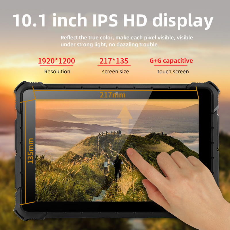 Android RK3399 прочный сенсорный экран Планшет 10,1 дюйма IPS HD дисплей
