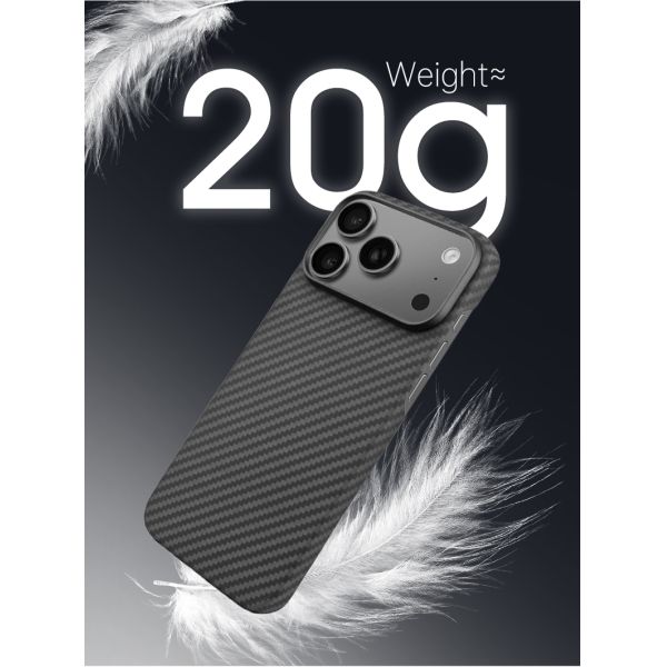 2025 New Arrival 1500D Aramid Carbon Fiber Mobile Cover for iPhone 17 Pro Max
