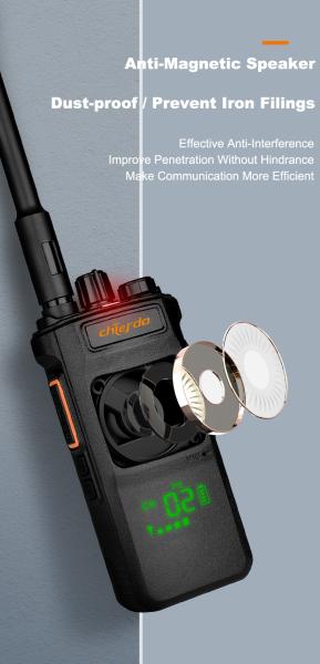 Chierda CD108 Digital Walkie Talkie 10W UHF/VHF Radio de dos vías