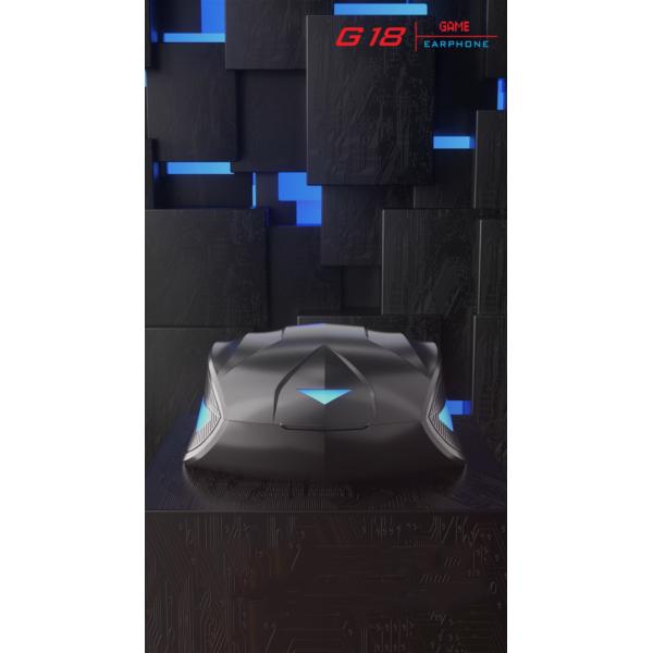 Digital Flashing In Ear Gaming Earphones 7h TWS Recycable ABS