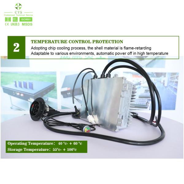 48V 72V 96V 300V 500V 700V Carregador de veículos elétricos a bordo 6.6kW 11kW com conector e cabo CAN 2.0
