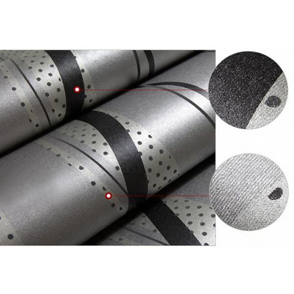 Curve Line Design Gray Modern Removable Wallpaper  for TV Background 0.53*10M