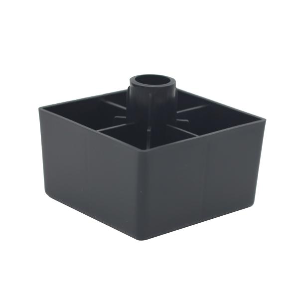 Decorative SGS 40mm 200kg Square Plastic Couch Legs