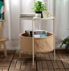 Double Storey Round 23.6 Height Metal Frame Coffee Table