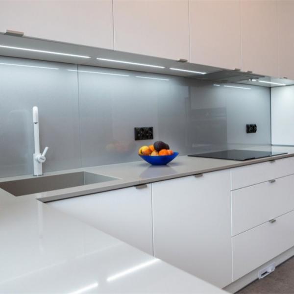 Latest Modern Design U Shape High Gloss Lacquer Modern Kitchen Wall Cabinet For Villa Home Apartment