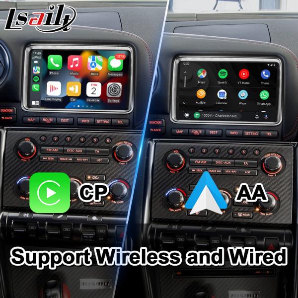 Relação video Carplay dos multimédios de Lsailt Android 9,0 para Nissan GT-r GTR R35