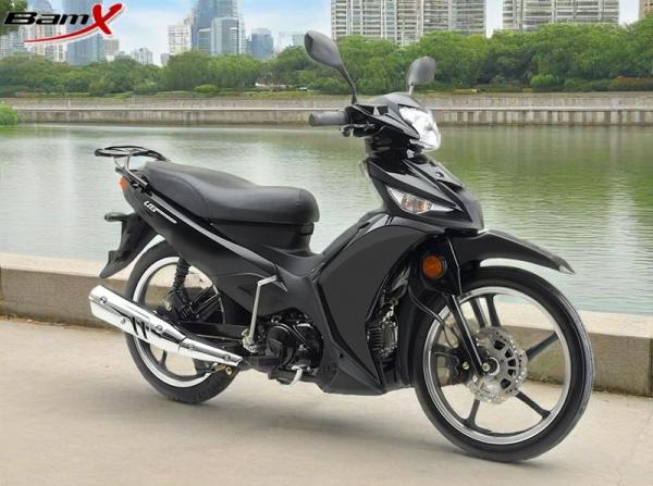 7500rpm CUB Motorcycle Bmx Cub Automatic Clutch Muffler Matte Black Sports Bike