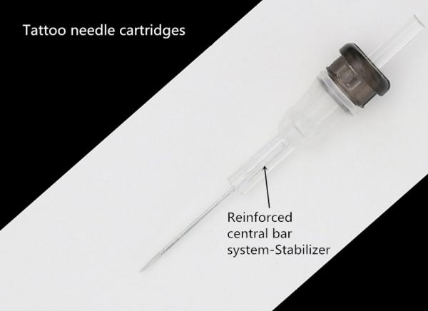Curved Magnum Round Liner Disposable Tattoo Needle Cartridges , Tattoo Cartridge Membrane System For Hawk Pen Machine
