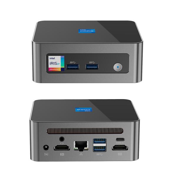 Mini computadora Intel Core i7 12700H con doble Ethernet, doble HD y 4 USB