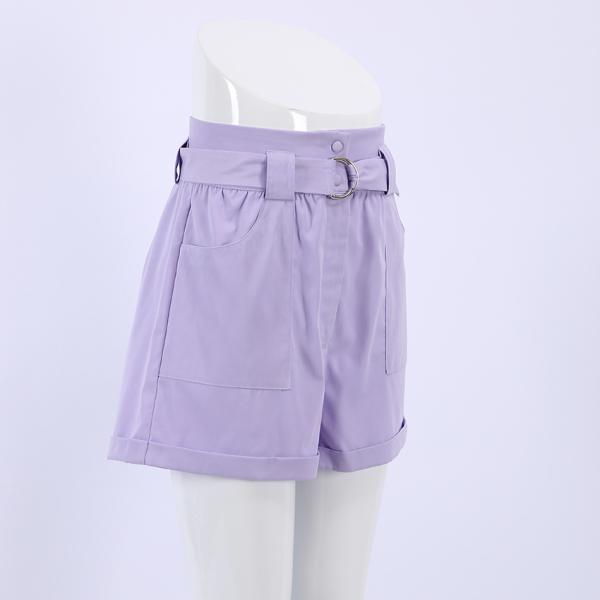 Sweet Cotton Short Pants Anti Wrinkle Korean Casual Pants With Belt