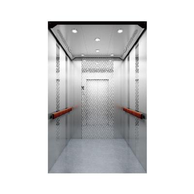 1m/S Stainless Steel Passenger Elevator Low Noise Stainless Steel Lift Cabin 1150kg