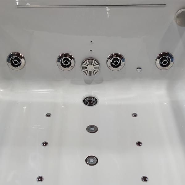 70 ванна водоворота угла человека дюйма 2 Freestanding с роскошью ливня