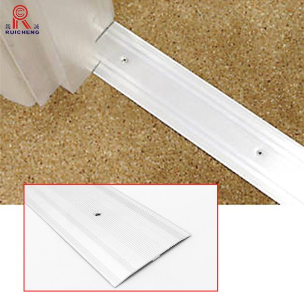 Anodised Silver Aluminium Door Threshold Transition Strips 8.5mm Height