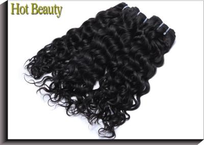 Full Tightened Water Wave Virgin Human Hair Extensions Healthy Natural Black 100G