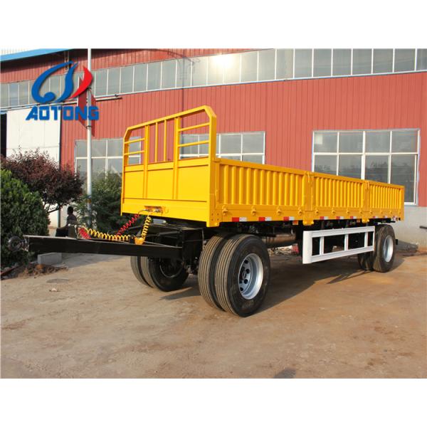 Drawbar Turntable Full Type Trailer with 50T Max Payload and Optional Logo Printing