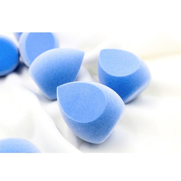 Blue Face Makeup Sponge Puff Facial Cosmetic Concealer Cream Foundation Powder Blender Puff Set Egg Stand Holder Box