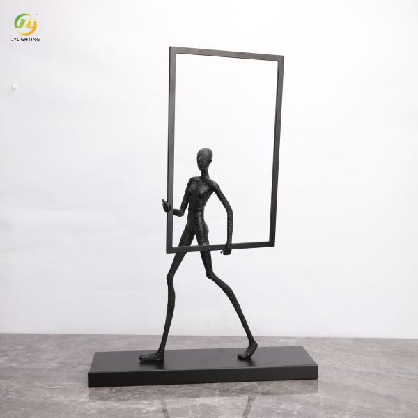 JYLIGHTING Modern Abstract Figure Art Sculpture Floor Lamp Hotel Exhibition Hall Creative Human Body Modern Floor Light