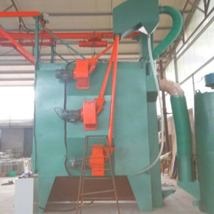 Steel Tube Steel Shot Blaster Machine Including Turbine Power 7.5KW 15KW Engineered For Metal Surface Cleaning